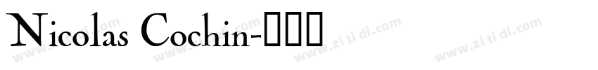 Nicolas Cochin字体转换
